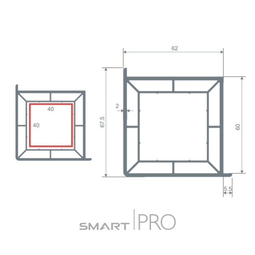 Профиль углового соединения (60) в Атырау