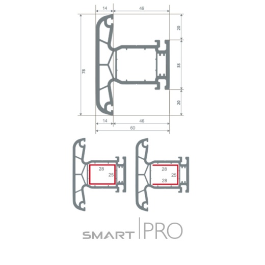 Импост 4-х камерный в Атырау