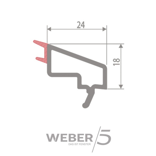 Штапик стандартный 24 мм в Атырау